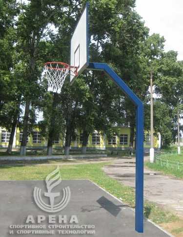 Стационарная баскетбольная стойка для открытых площадок